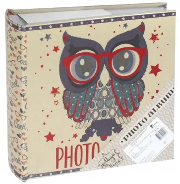Фотоальбом Сова, на 200 фото обложка книги