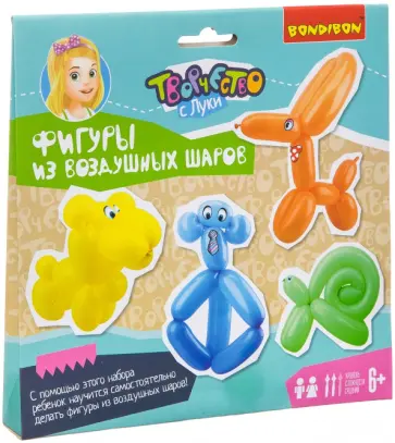 Набор для творчества Фигуры из воздушных шаров обложка книги