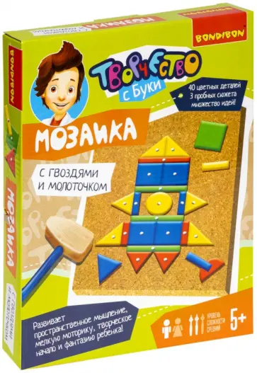 Набор "Мозаика с гвоздями и молоточком" (2/ВВ2692) обложка книги