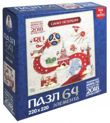 Пазл-64 "Санкт-Петербург" (03880) обложка книги