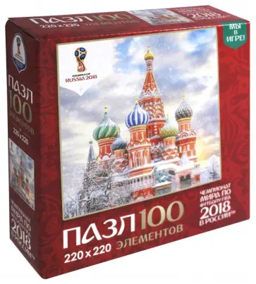 Пазл-100 "Города. Москва" (03795) обложка книги