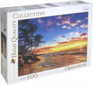 Пазл-500 "Остров в лучах заката" (35058) обложка книги