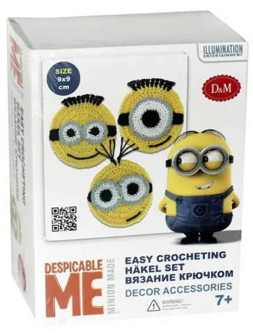 Набор для вязания салфеток крючком "Minions" (66802) обложка книги