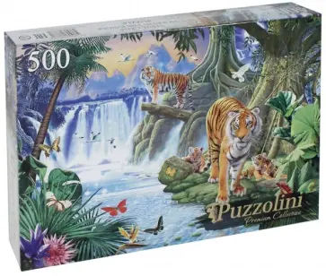 Puzzle-500 "Тигры в джунглях" (MGPZ500-7688) обложка книги