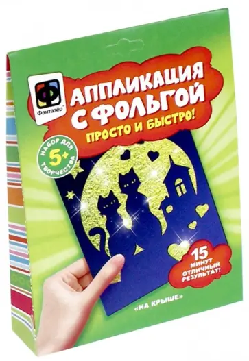 Аппликация с фольгой "На крыше" (257151) обложка книги