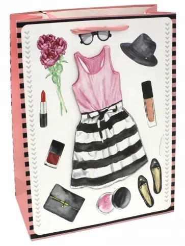 Пакет подарочный бумажный "Аксессуары" (40х30х12 см) (M-8118) обложка книги