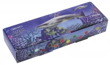 Гуашь 12 цветов 17 мл "Океан" (FG-112-OC) обложка книги