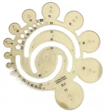 Трафарет, 32 радиуса, 1 мм - 40 мм обложка книги