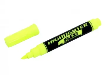 Текстовыделитель желтый "FLEXY" клиновидный (8542/01) Текстовыделитель желтый "FLEXY" клиновидный (8542/01) обложка книги