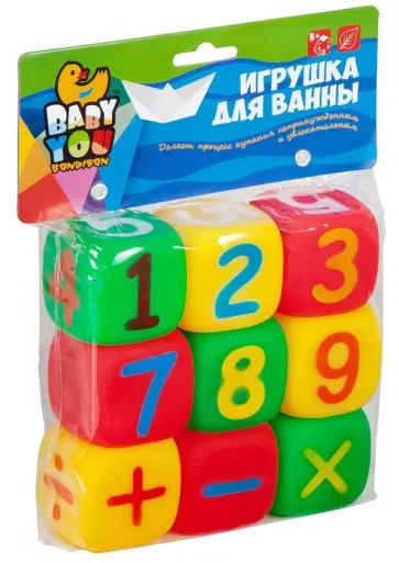 Набор для купания "Кубики Математика" (89022/4059) обложка книги