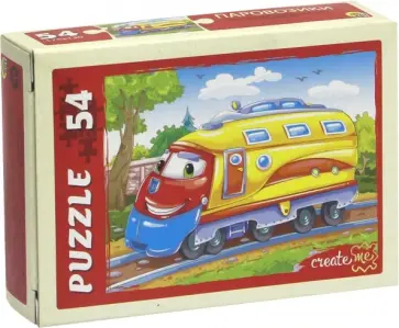 Puzzle-54 "Паровозики" (П54-6344) обложка книги