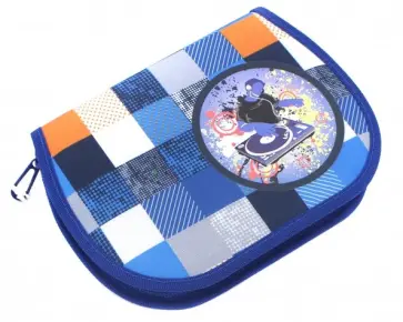 Пенал "DJ IN BLU" (1 секция, 23 предмета) (1708/A/TG) обложка книги