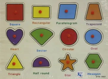 Пазл деревянный "Изучаем цвета и формы" (258-31С) обложка книги