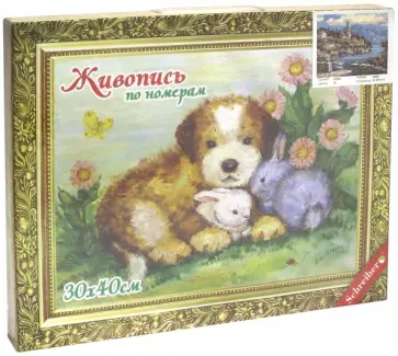 Раскраска по номерам "Морской пейзаж" 30*40 см., в ассортименте (S 528) обложка книги