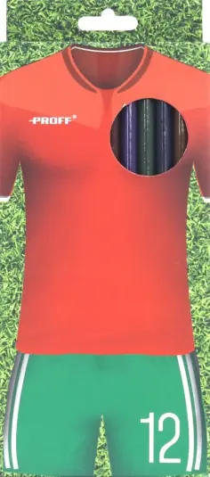 Карандаши цветные "Proff. Спорт 1" (12 цветов) (03-6750) обложка книги