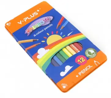 Карандаши 12 цветов "RAINBOW" (DZ009) обложка книги