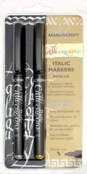 Набор маркеров "CalliCreative Metallic" (2 штуки) (MM6640) обложка книги