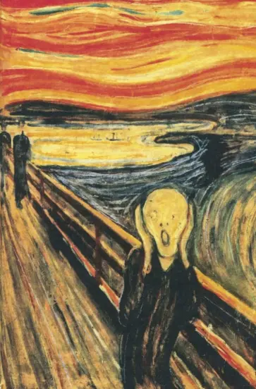 Блокнот "Мунк. Крик", А5, нелинованный, 40 листов обложка книги