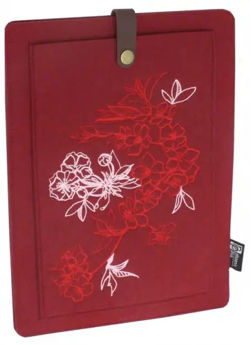 Папка из синтетического фетра "Цветы" (А4, 2 отделения) (46129) обложка книги