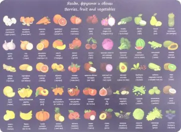 Накладка на стол "Фрукты и овощи" (А3) (671619) обложка книги