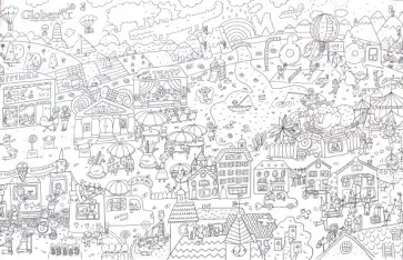 Огромная раскраска "Мой город" (PA066) обложка книги