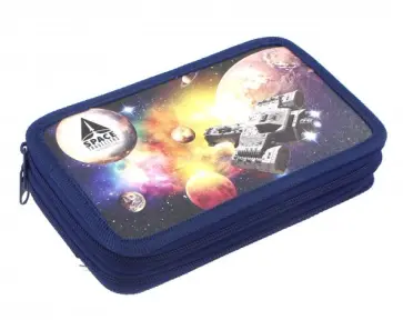 Пенал 2 отделения "Космический полет" (850919) обложка книги