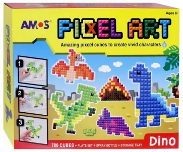 Аква мозаика из пикселей "Динозавры" (21510) обложка книги