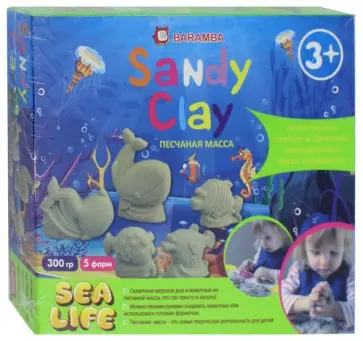 Набор для лепки "Sandy Clay. Морская Жизнь" (B25016) Набор для лепки "Sandy Clay. Морская Жизнь" (B25016) обложка книги