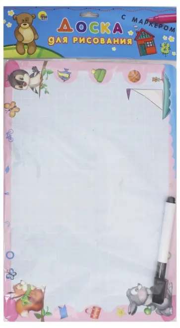 Доска для рисования с маркером "Медведь" обложка книги