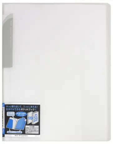 Папка-уголок А4 "Novita" прозрачный/ белый (RA-N210T) обложка книги