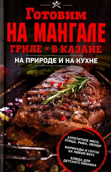 Готовим на мангале, гриле, в казане обложка книги