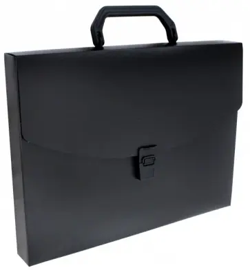 Портфель пластиковый, А4, 1 отделение, черный (BPP01BLCK) обложка книги
