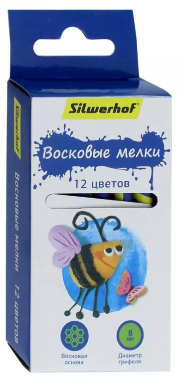 Восковые мелки "Пластилин коллекция" (12 цветов) (884168-12) обложка книги
