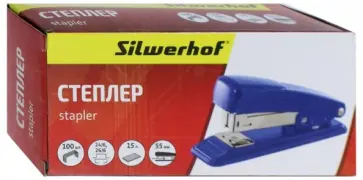 Степлер (24/6, 26/6, 15 листов, синий) (401073-02) обложка книги