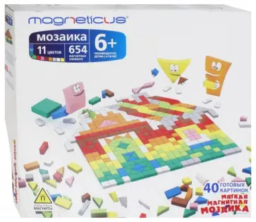 Мозаика  (11 цветов, 654 элемента) Мозаика  (11 цветов, 654 элемента) обложка книги