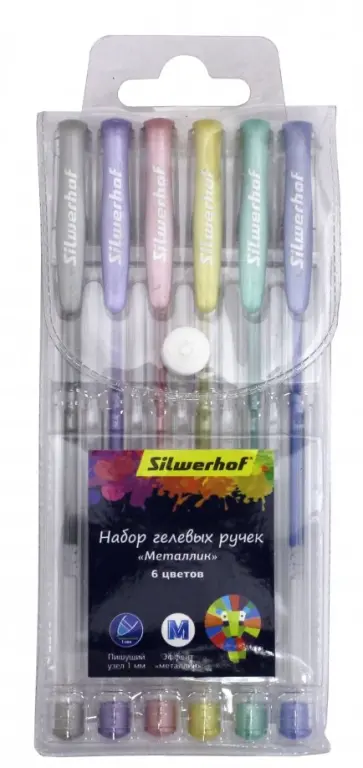 Набор гелевых ручек "Металлик" (6 цветов) (026163-06) обложка книги