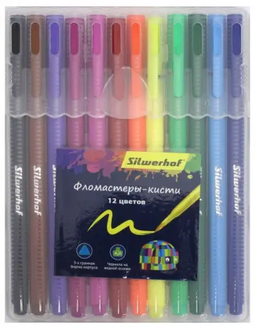 Фломастеры-кисти "Цветландия" (12 цветов) (877069-12) Фломастеры-кисти "Цветландия" (12 цветов) (877069-12) обложка книги