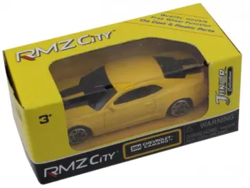 Машина металлическая "Chevrolet Camaro" (1:64, желтый) (344004SM) обложка книги