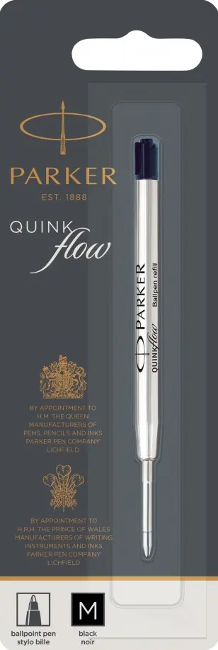 Сменный стержень для шариковой ручки QuinkFlow Z08, M, черный обложка книги