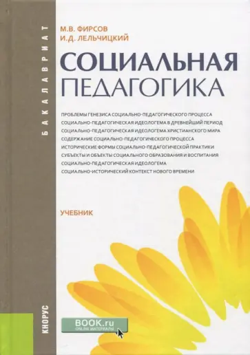 Фирсов, Лельчицкий - Социальная педагогика (для бакалавров). Учебник Фирсов, Лельчицкий - Социальная педагогика (для бакалавров). Учебник обложка книги
