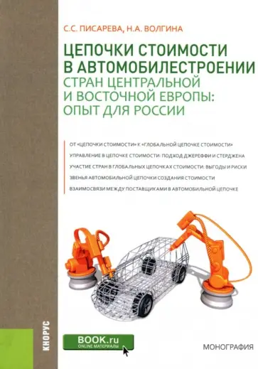 Писарева, Волгина - Цепочки стоимости в автомобилестроении стран Центральной и Восточной Европы: опыт для России обложка книги
