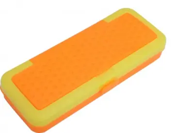 Пенал пластиковый "PERSY" с двумя отделениями, в ассортименте (M-6277) обложка книги