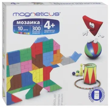 Мягкая магнитная мозаика "Слон" (300 элементов, 10 цветов) (MM-010) Мягкая магнитная мозаика "Слон" (300 элементов, 10 цветов) (MM-010) обложка книги