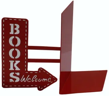 Держатель для книг "BookShop", красный (26815) обложка книги