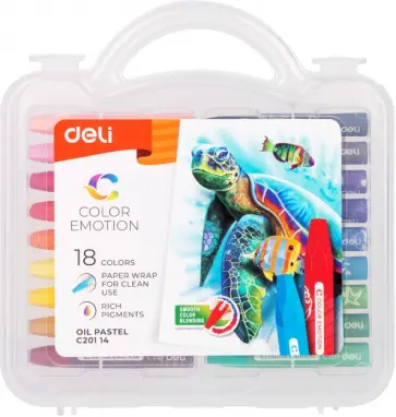 Пастель масляная 18 цветов Color Emotion (EC20114) обложка книги