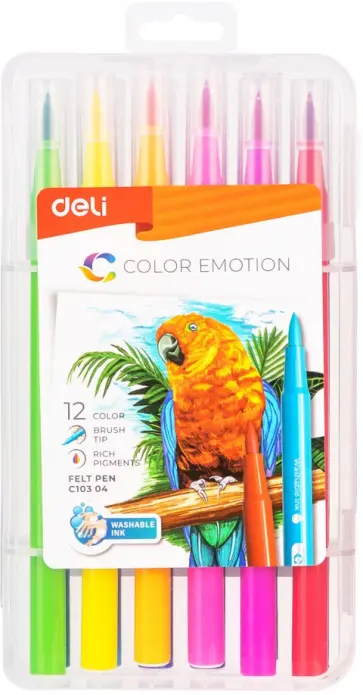 Фломастеры 12 цветов Color Emotion, в ассортименте Фломастеры 12 цветов Color Emotion, в ассортименте обложка книги