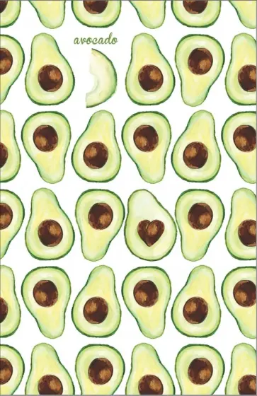 Блокнот "Авокадо" (32 листа, А5, линейка) обложка книги
