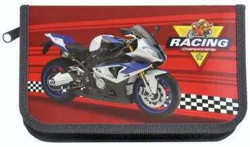 Пенал 1 отделение с откидной планкой МОТОЦИКЛ НА КРАСНОМ (ПН-5821) обложка книги