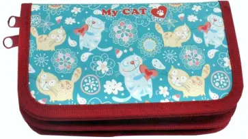 Пенал 2 отделения ЗАБАВНЫЕ КОТЫ (ПН-5835) обложка книги