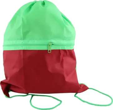 Мешок для обуви с карманом, зеленый обложка книги